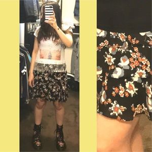 Helen Wang Floral Silk Skirt